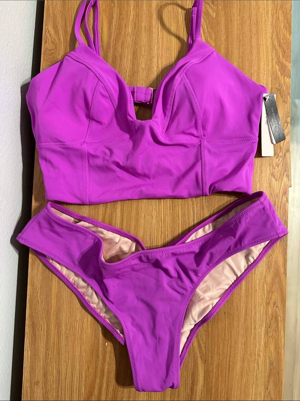 Victoria's Secret Bright Purple Two-Piece Bikini Set